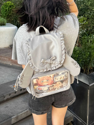 Kawaii Bunny Ear Large - Capacity Backpack Ita Bag 1287 - LolitaEraPinkKawaii Bunny Ear Large - Capacity Backpack Ita Bag 1287