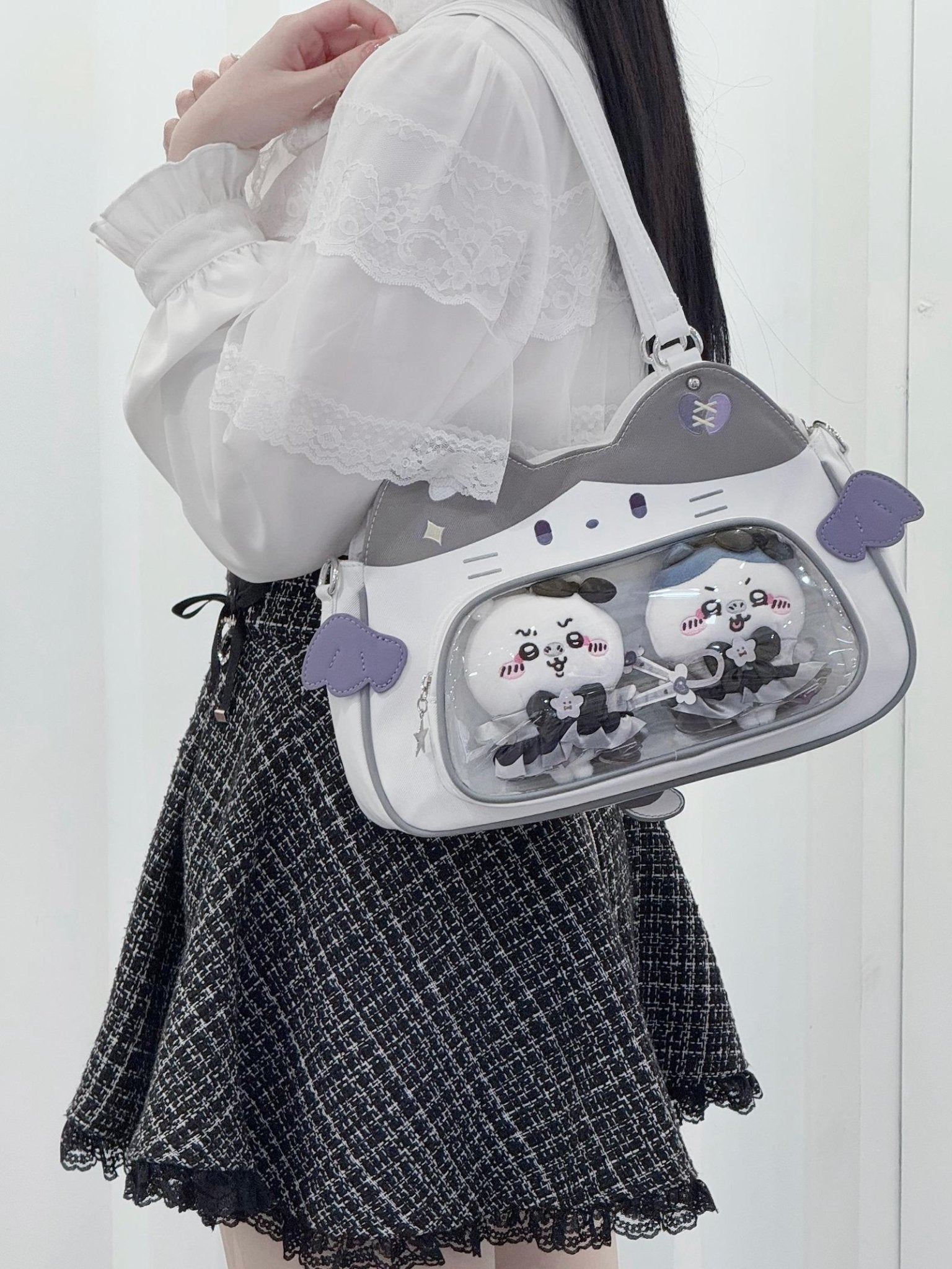 Kawaii Cat Nylon Ita Bag - LolitaEra1Kawaii Cat Nylon Ita Bag
