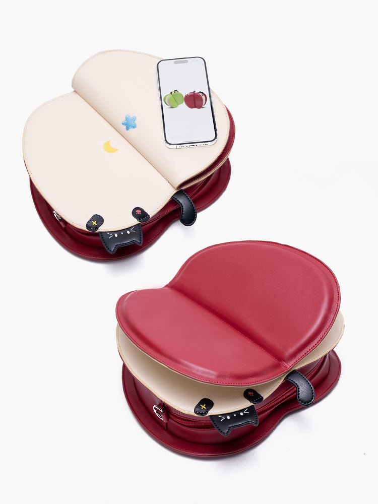 Kawaii Flip - Flap Apple Backpack - LolitaEraGreenKawaii Flip - Flap Apple Backpack