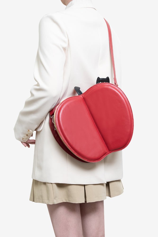Kawaii Flip - Flap Apple Backpack - LolitaEraRedKawaii Flip - Flap Apple Backpack