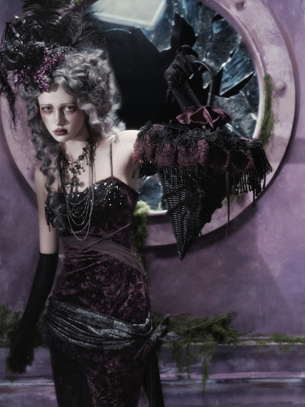 Legacy of the Departed Gothic Dark Evening Handbag - LolitaEra