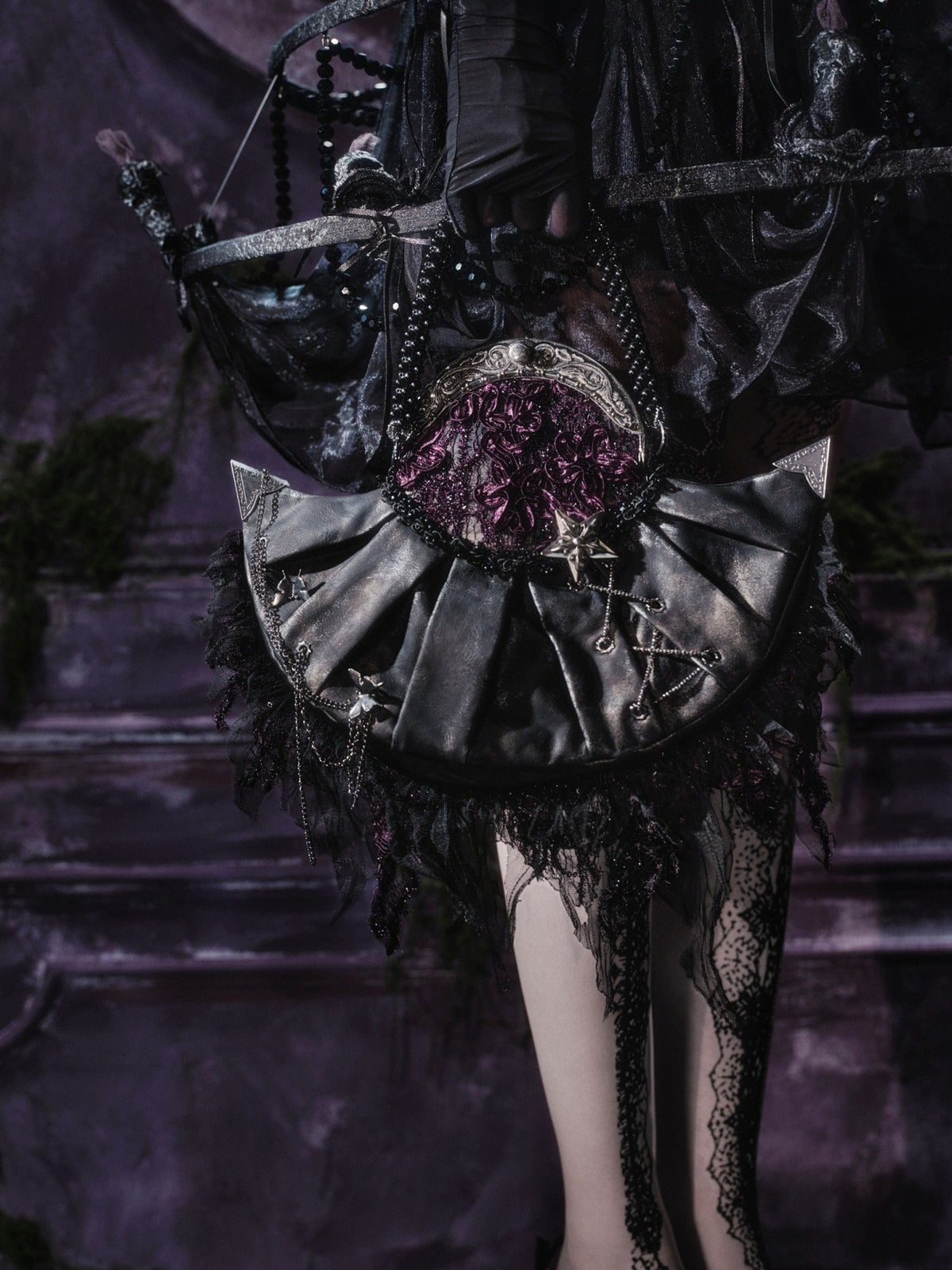 Legacy of the Departed Gothic Dark Evening Handbag - LolitaEra