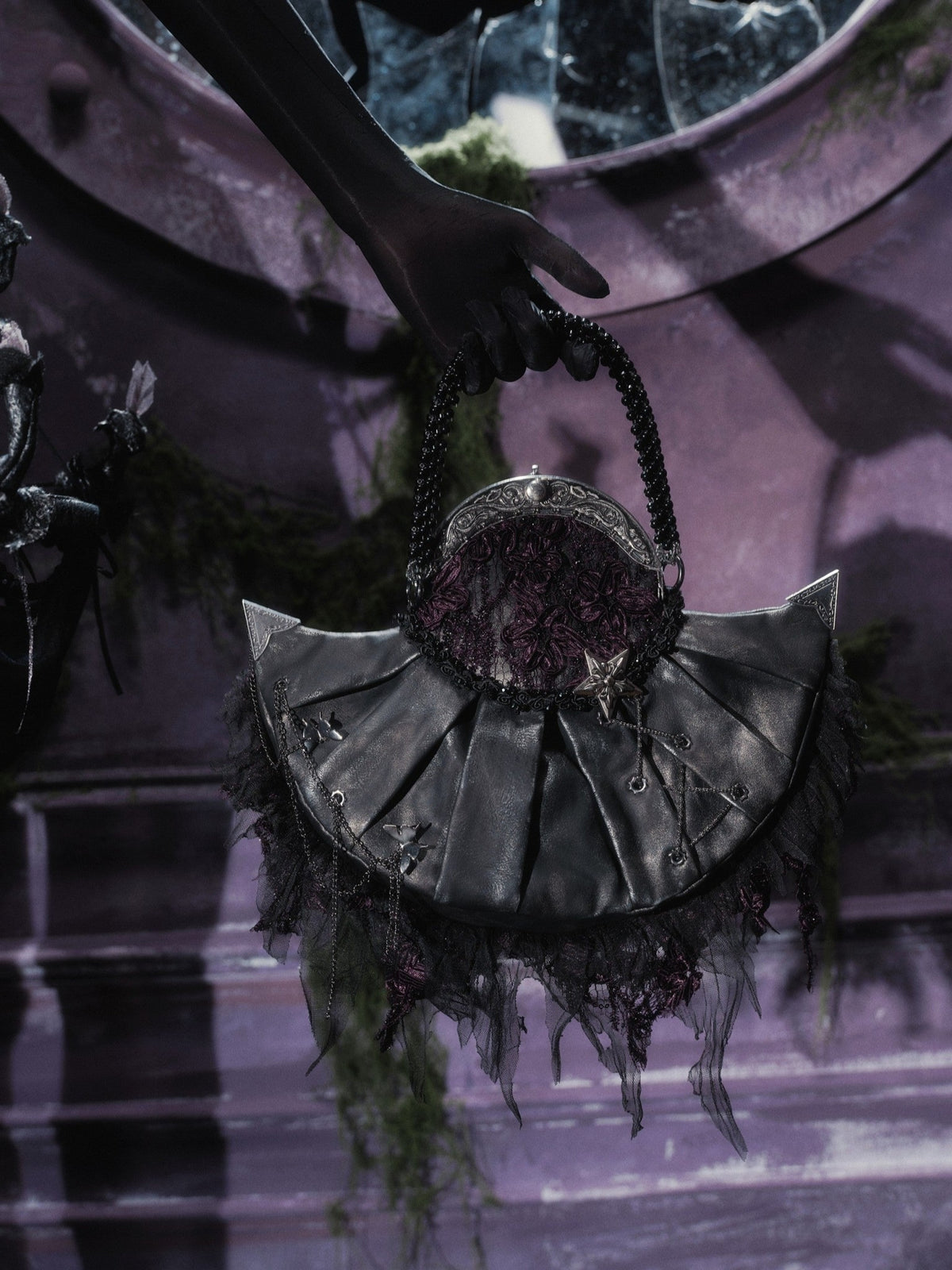 Legacy of the Departed Gothic Dark Evening Handbag - LolitaEra
