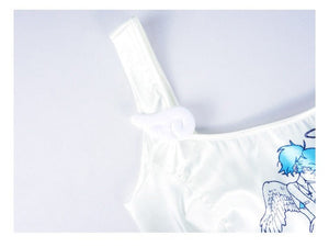 Little Angel Wing Printed Tank Top - LolitaEraWhiteSLittle Angel Wing Printed Tank Top