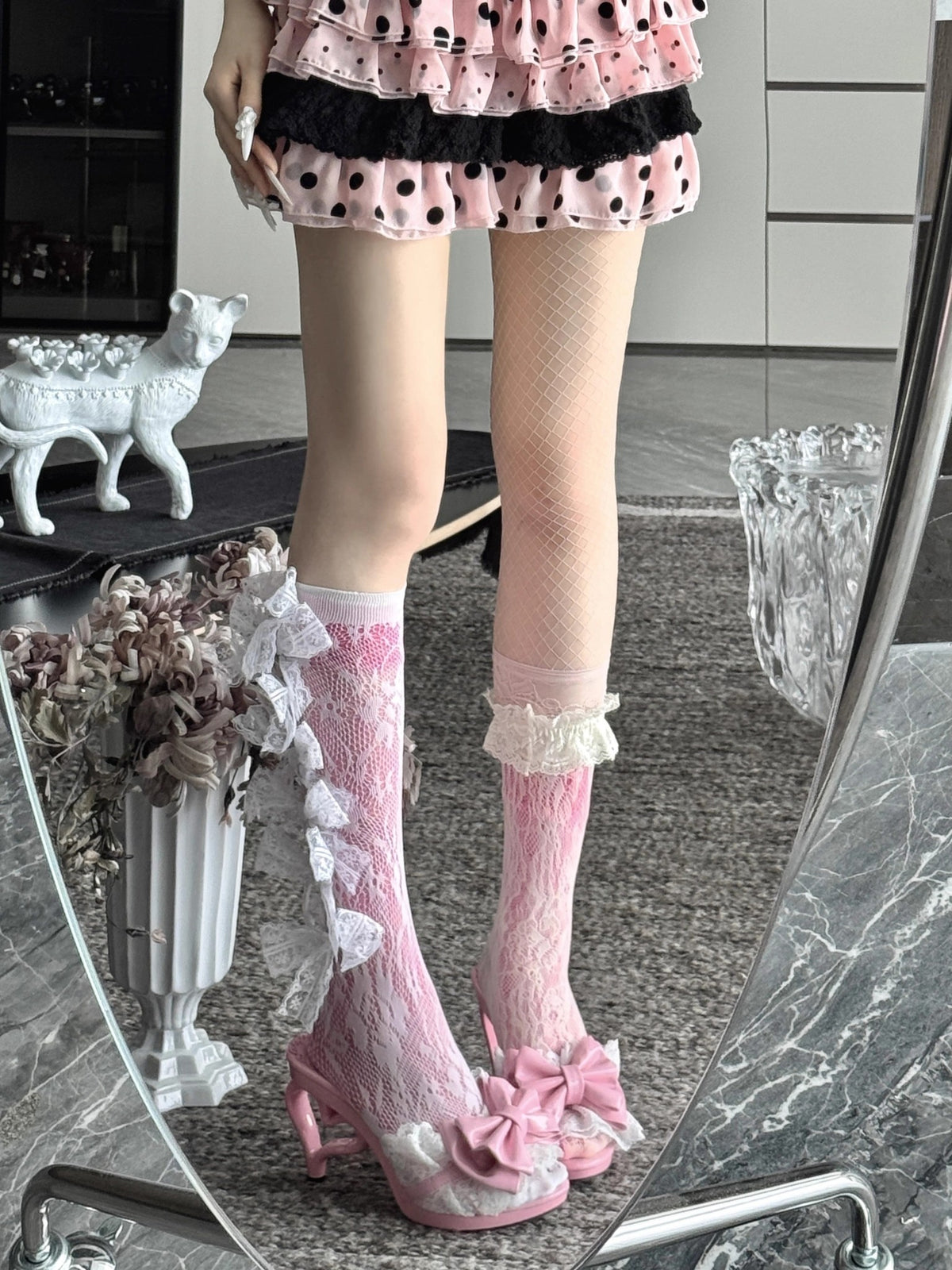 Little Devil Hime-Style Heart Heel High Heels - LolitaEra