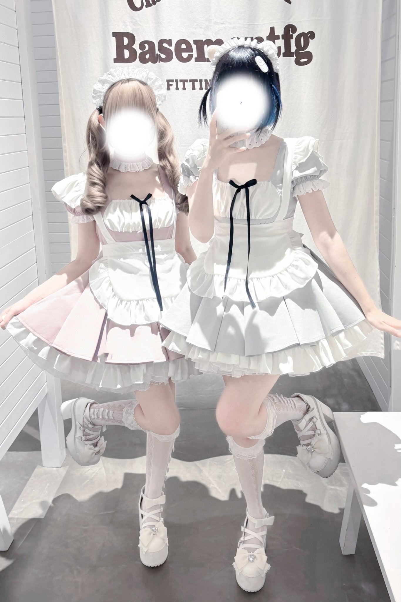 Little Maid Cute Maid Style Anime Aesthetic Dress - LolitaEraGrey Dress + ApronSLittle Maid Cute Maid Style Anime Aesthetic Dress