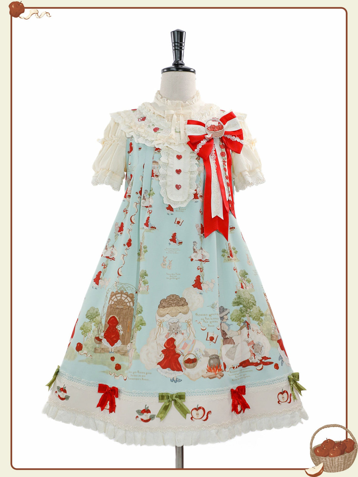 Little Red Riding Hood Original Fairy Tale Style Lolita A-Line JSK Dress - LolitaEra