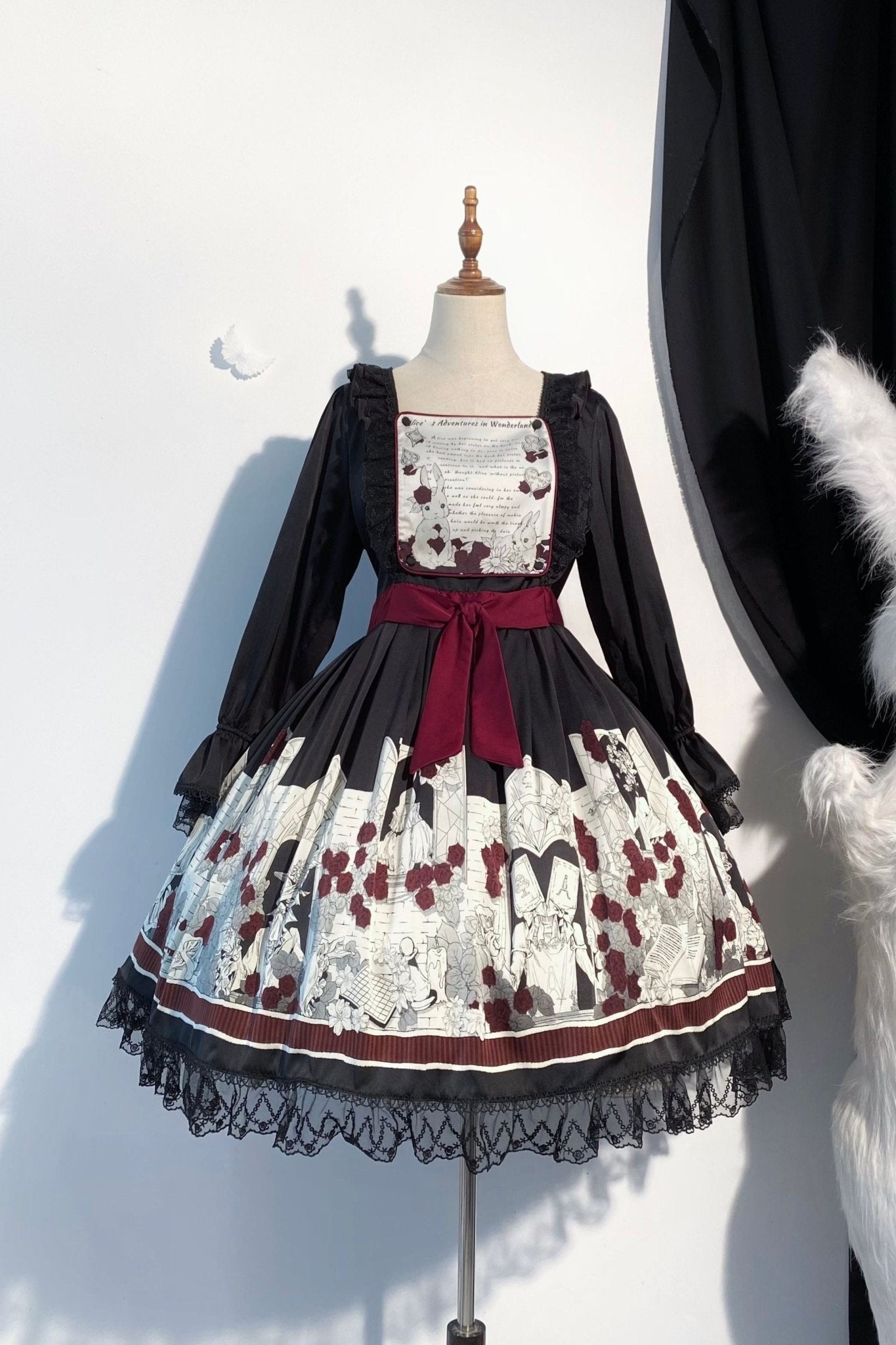 Lolita Asylum Alice OP Dress 1212 - LolitaEraLong SleevesSLolita Asylum Alice OP Dress 1212