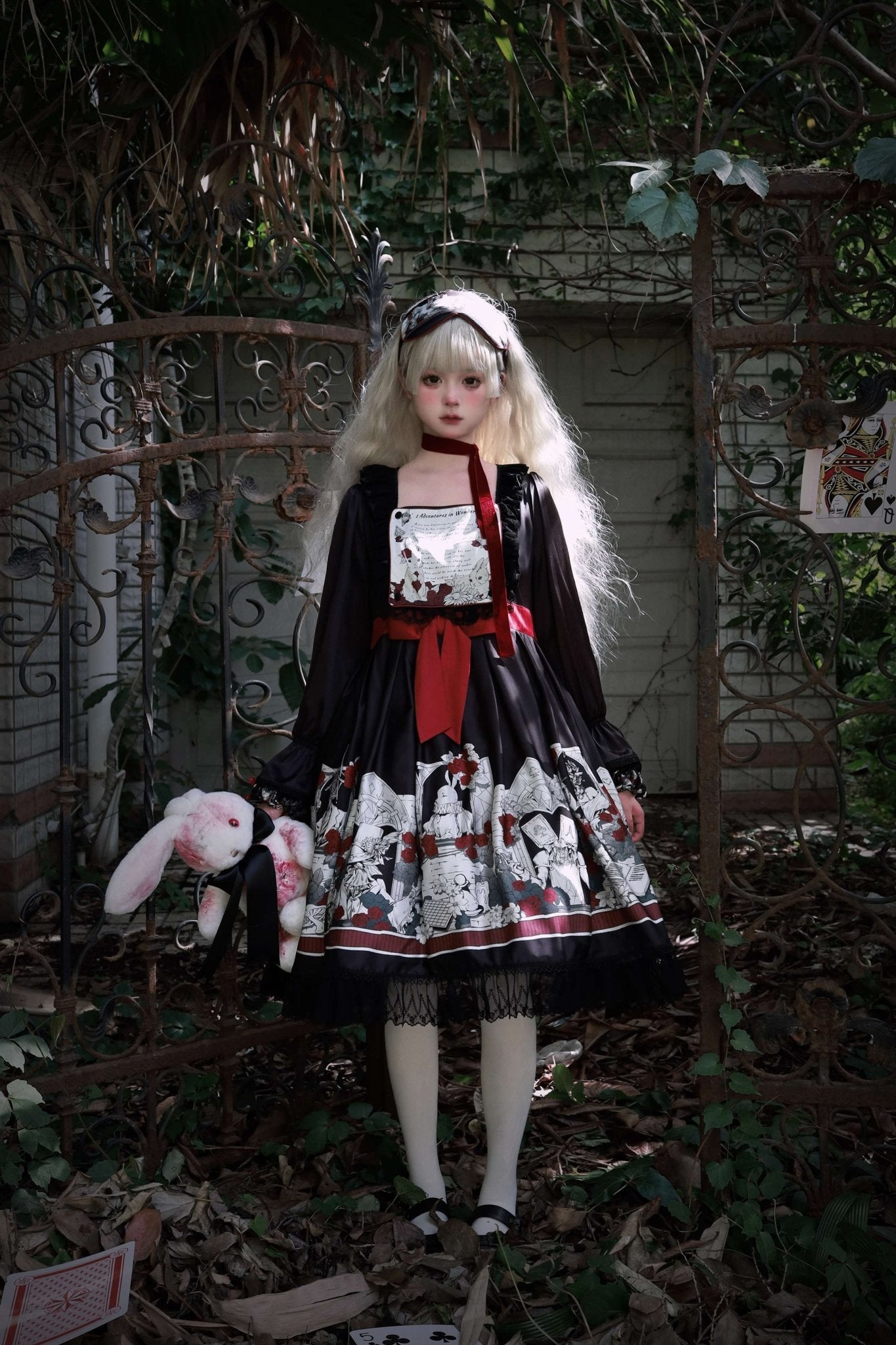 Lolita Asylum Alice OP Dress 1212 - LolitaEraLong SleevesSLolita Asylum Alice OP Dress 1212