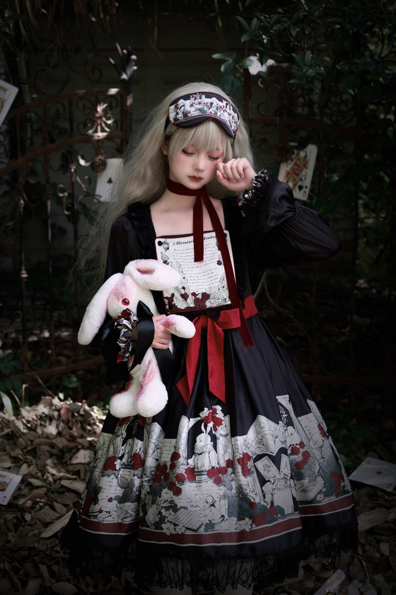 Lolita Asylum Alice OP Dress 1212 - LolitaEraLong SleevesSLolita Asylum Alice OP Dress 1212