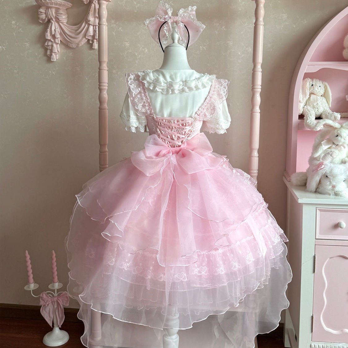 Lolita Ballet Sweet Pink JSK Dress - LolitaEraPink SetSLolita Ballet Sweet Pink JSK Dress