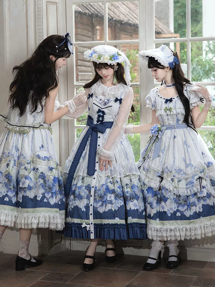 Blue Kite Lolita JSK Dress and Accessories Series