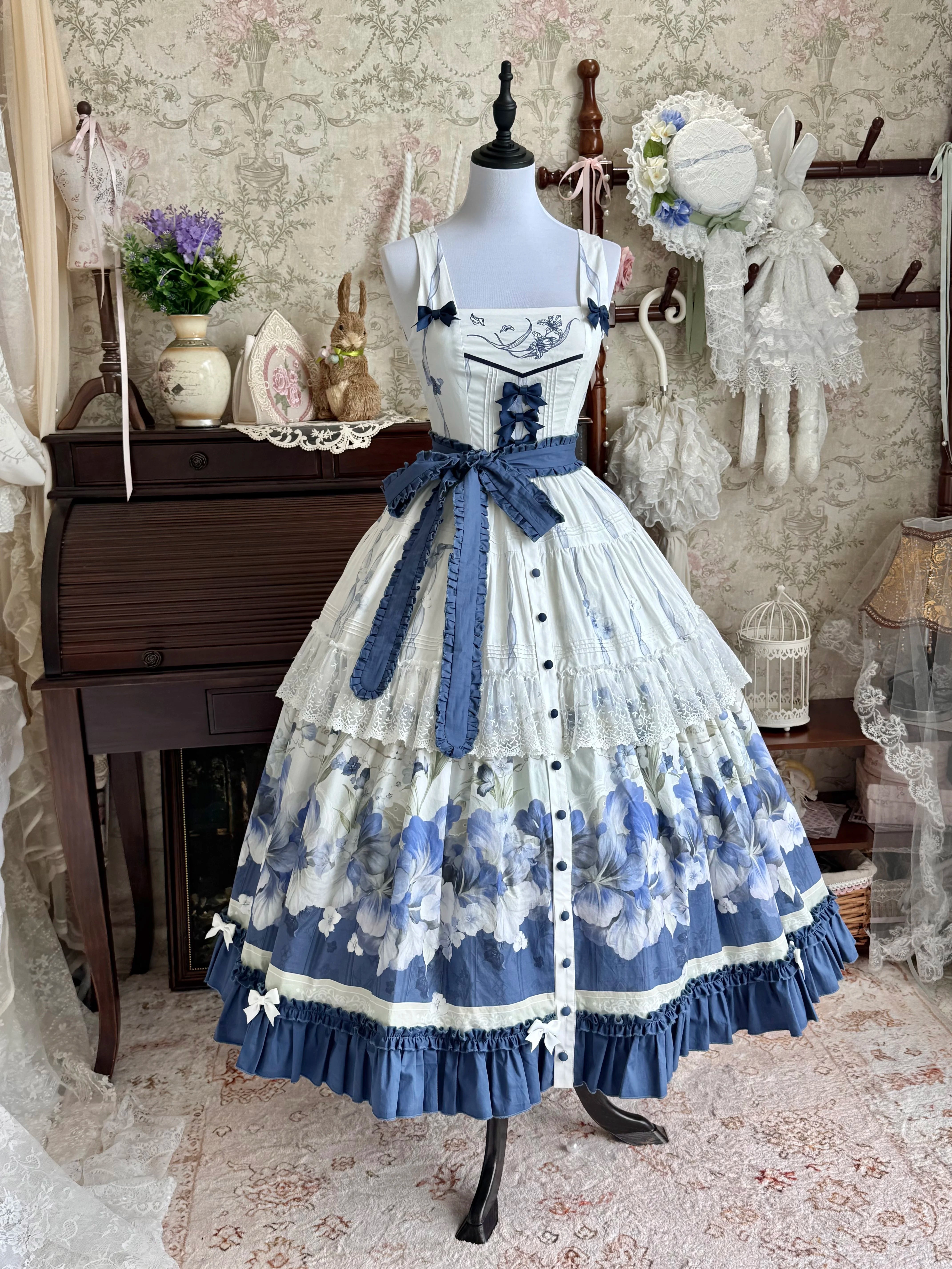 Blue Kite Lolita JSK Dress and Accessories Series