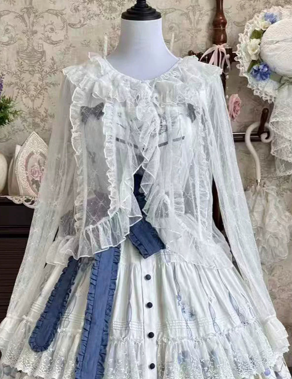 Blue Kite Lolita JSK Dress and Accessories Series