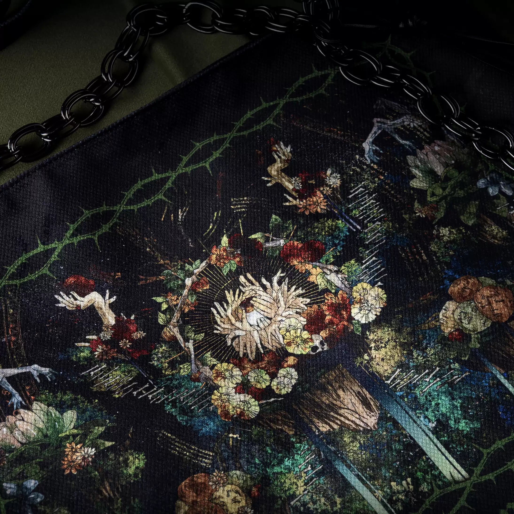 Bone Garden Series Lolita Design Dark Gothic Cthulhu Tote Bag