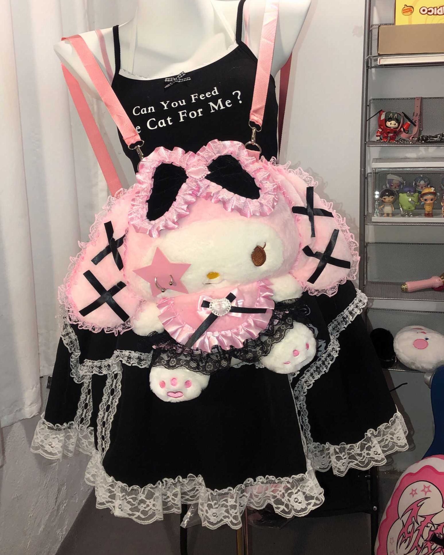 Lolita Dark Y2K My Melody Backpack - LolitaEra1Lolita Dark Y2K My Melody Backpack