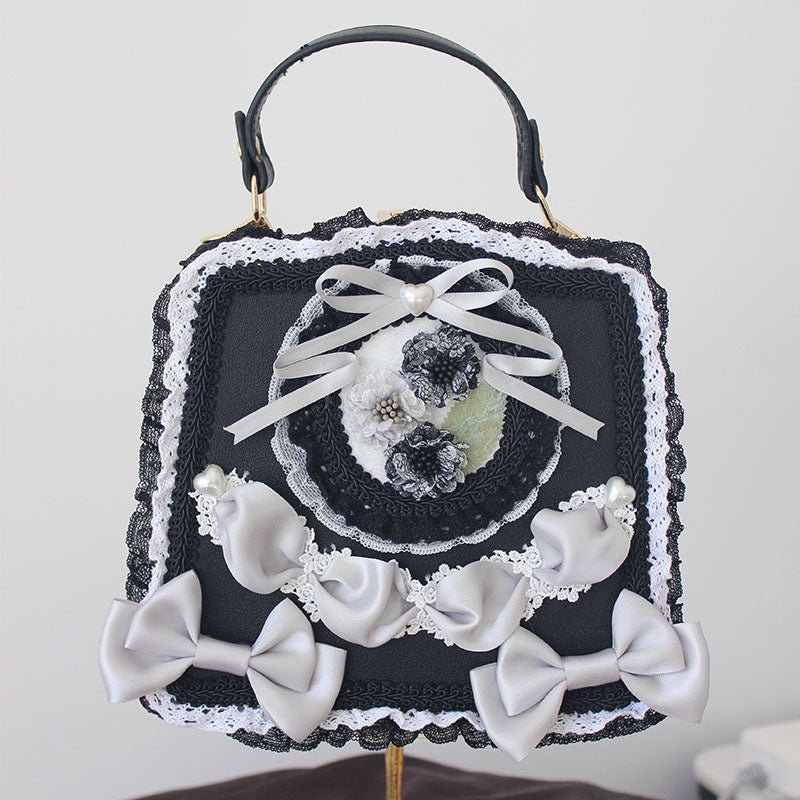 Lolita Elegant Floral Lace Handbag - LolitaEra4Lolita Elegant Floral Lace Handbag
