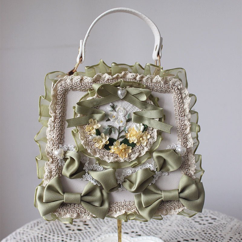 Lolita Elegant Floral Lace Handbag - LolitaEra2Lolita Elegant Floral Lace Handbag