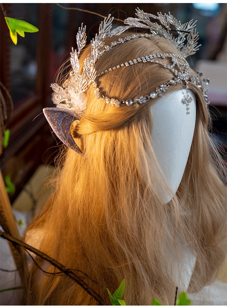 Lolita Elf Princess Tiara LE4155 - LolitaEraHeadgear SetLolita Elf Princess Tiara LE4155