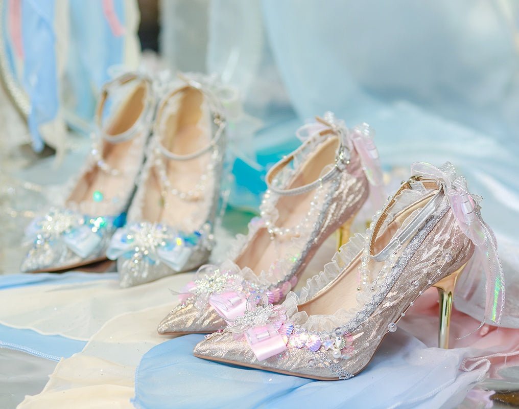Lolita Gorgeous Hana - Yome High Heels - LolitaEraPink 8cm35Lolita Gorgeous Hana - Yome High Heels