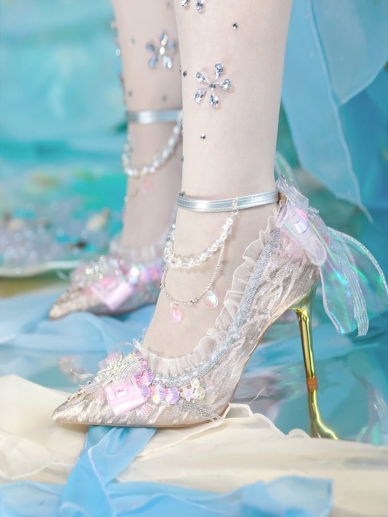 Lolita Gorgeous Hana - Yome High Heels - LolitaEraPink 5cm35Lolita Gorgeous Hana - Yome High Heels
