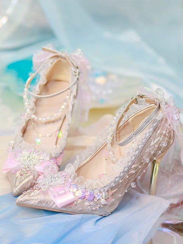 Lolita Gorgeous Hana - Yome High Heels - LolitaEraPink 8cm35Lolita Gorgeous Hana - Yome High Heels