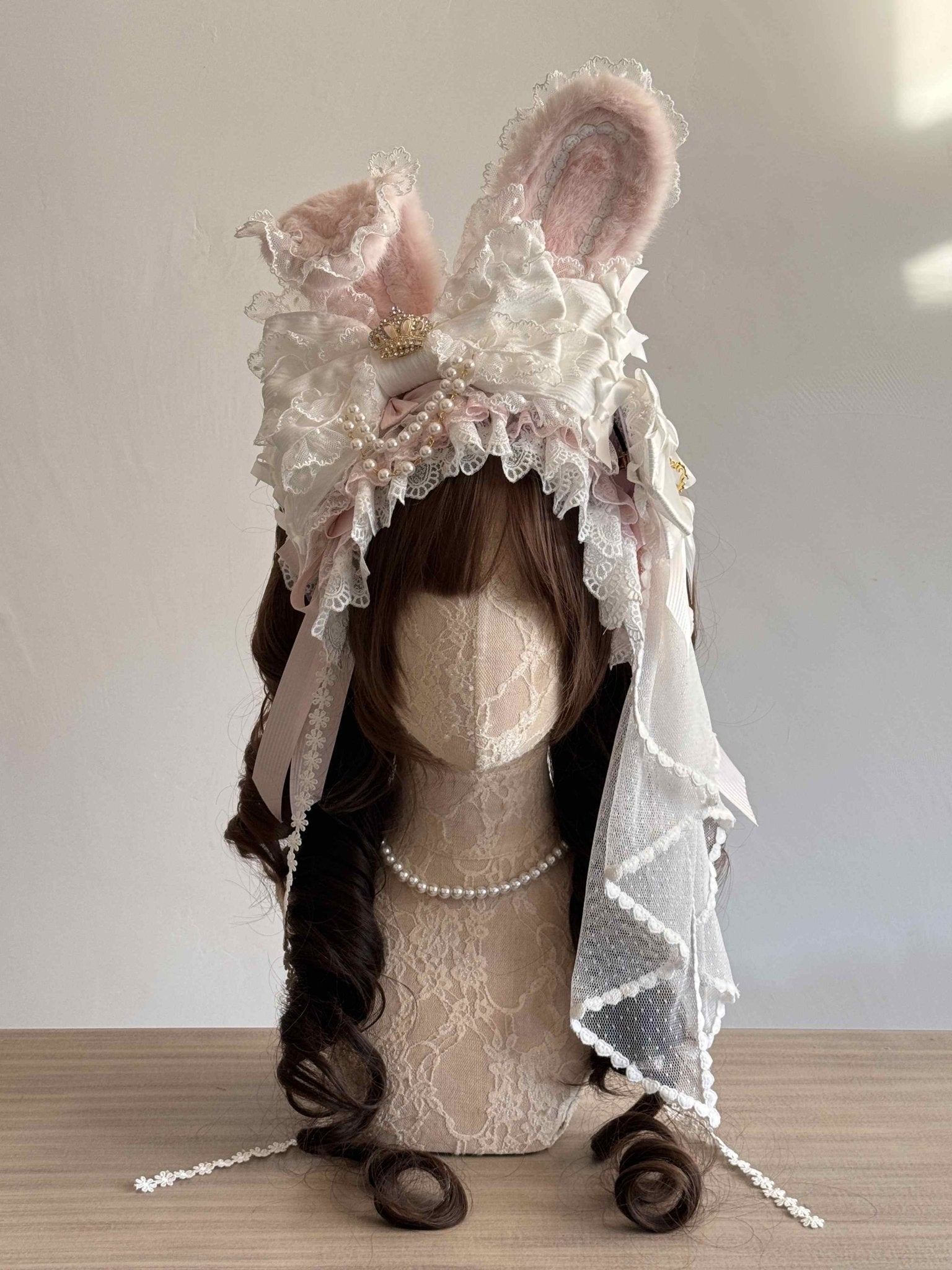 Lolita Gorgeous Tea Party KC Headband - LolitaEraWhiteLolita Gorgeous Tea Party KC Headband