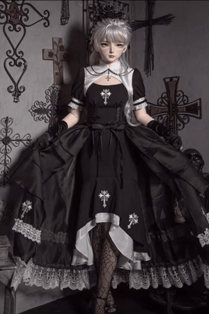 Lolita Gothic Mermaid Dress Set - LolitaEraSetSLolita Gothic Mermaid Dress Set