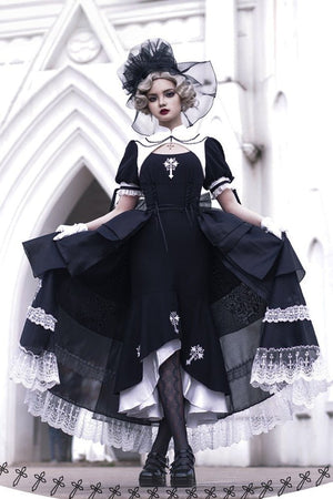 Lolita Gothic Mermaid Dress Set - LolitaEraSetSLolita Gothic Mermaid Dress Set