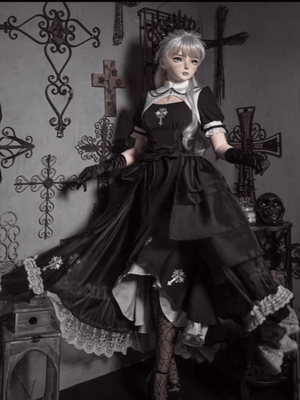 Lolita Gothic Mermaid Dress Set - LolitaEraSetSLolita Gothic Mermaid Dress Set