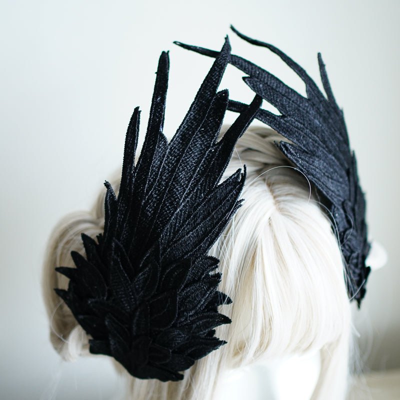 Lolita Gothic Sweet Feather Wing Hair Clip - LolitaEraBlack SetLolita Gothic Sweet Feather Wing Hair Clip