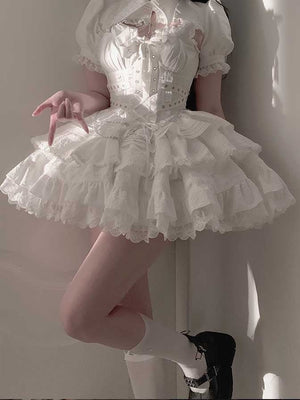 Lolita Gothic Sweet Short JSK Dress - LolitaEraBlack DressSLolita Gothic Sweet Short JSK Dress
