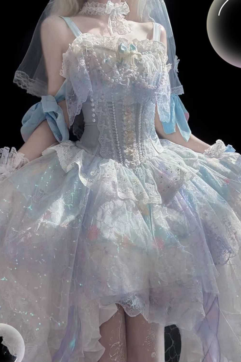 Lolita Ocean Mermaid JSK Dress - LolitaEraSetSLolita Ocean Mermaid JSK Dress