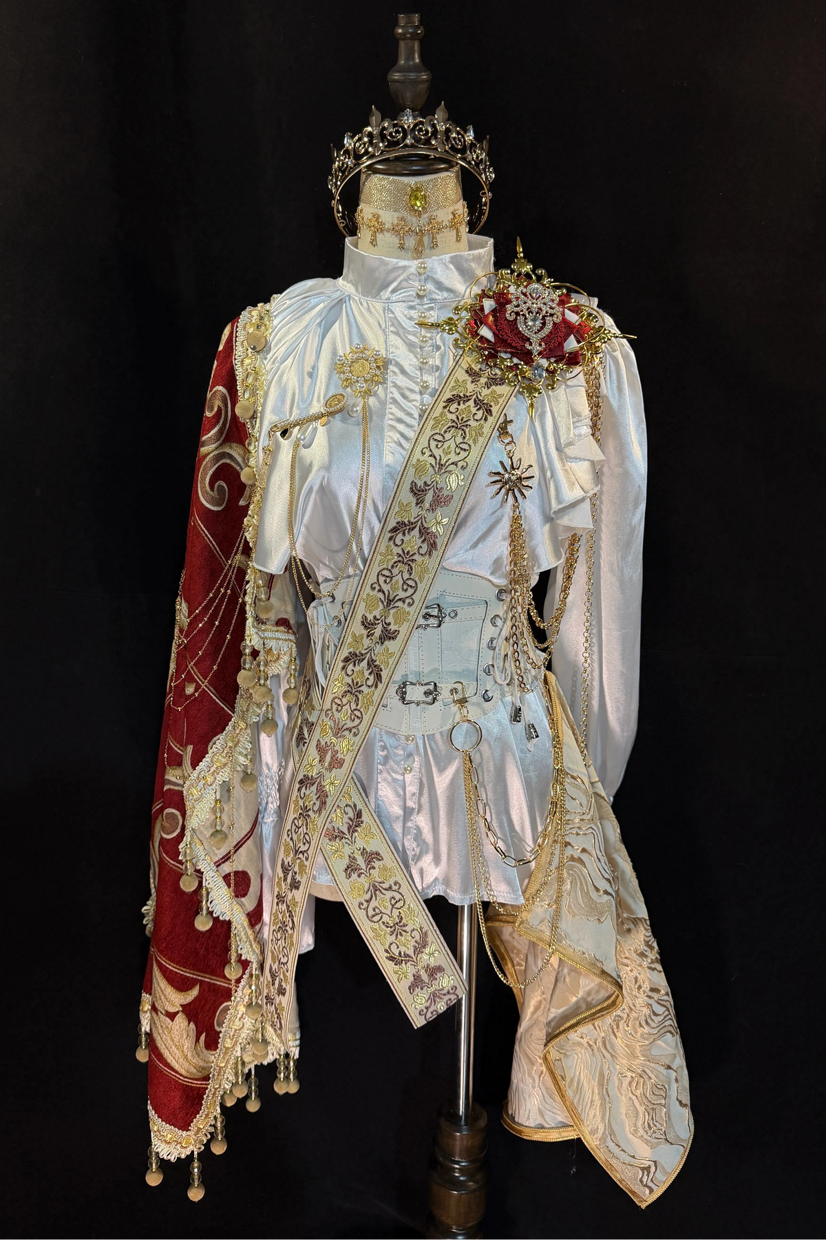 Lolita Court-Style Prince's Shawl, Prince's Sash, Retro Gothic Stylish Royal Knight Prince Outfit