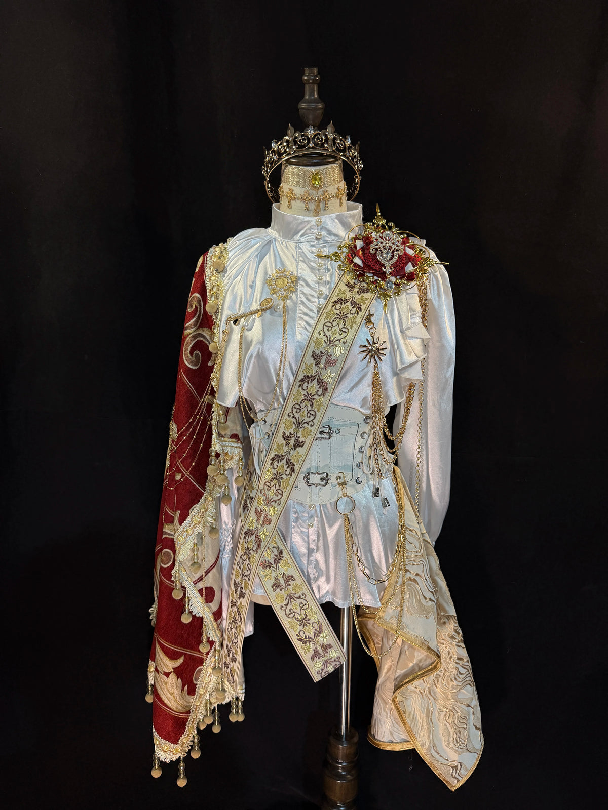 Lolita Court-Style Prince's Shawl, Prince's Sash, Retro Gothic Stylish Royal Knight Prince Outfit