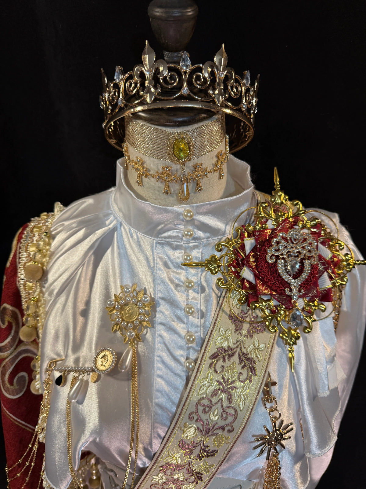 Lolita Court-Style Prince's Shawl, Prince's Sash, Retro Gothic Stylish Royal Knight Prince Outfit
