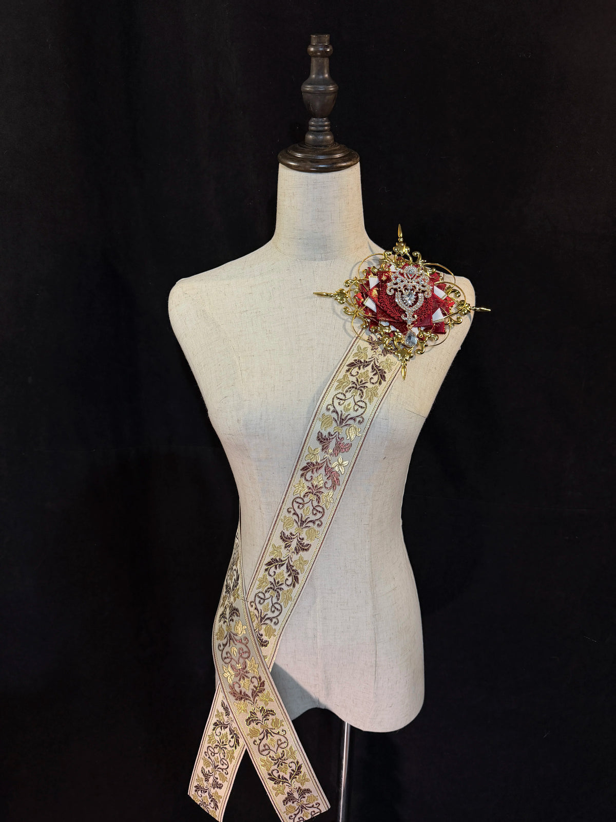 Lolita Court-Style Prince's Shawl, Prince's Sash, Retro Gothic Stylish Royal Knight Prince Outfit