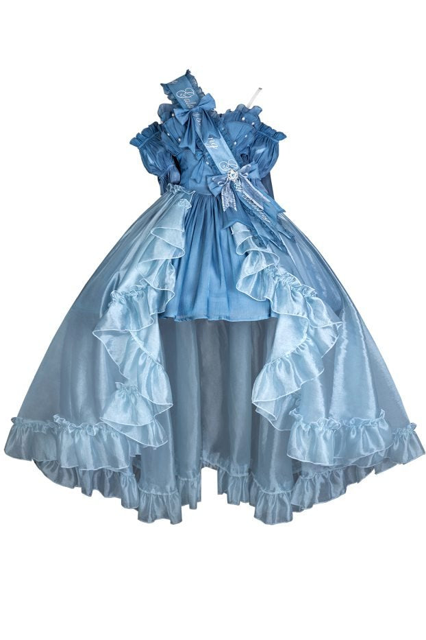 Lolita Princess Blue Dress Set - LolitaEraBlue SetSLolita Princess Blue Dress Set