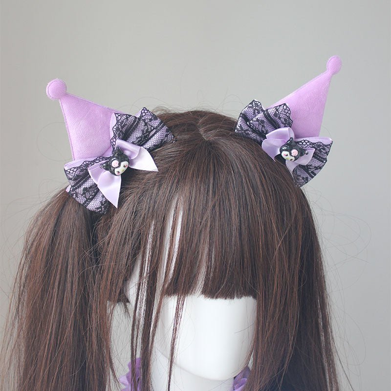 Lolita Sweet Goth Devil Kuromi Hair Accessory - LolitaEra4Lolita Sweet Goth Devil Kuromi Hair Accessory