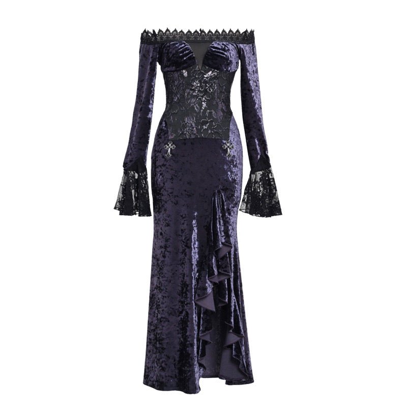 Lunar Ritual Gothic Long-sleeve Dress - LolitaEra