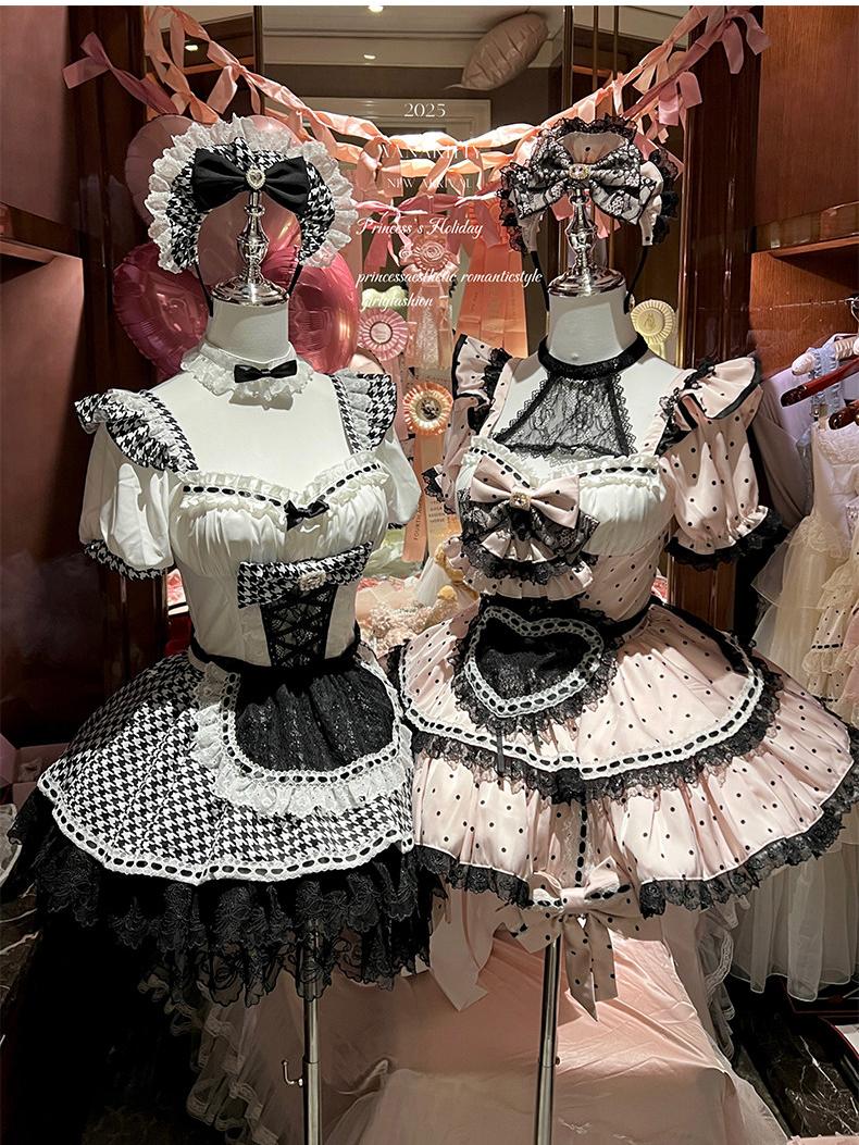 Maid Cute Sweet Soft Girl Party Dress LE1203 - LolitaEraDress+ApronSMaid Cute Sweet Soft Girl Party Dress LE1203