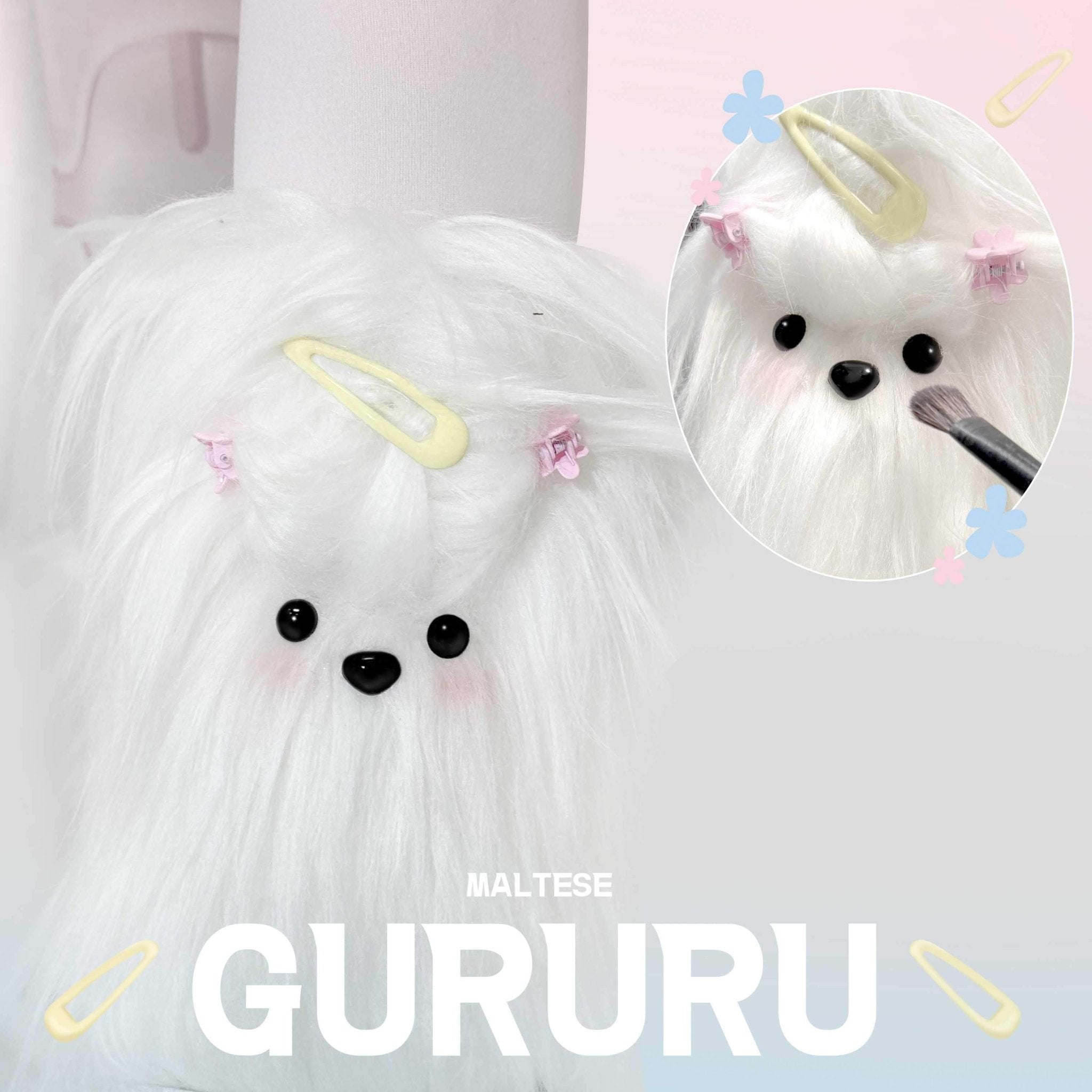 Maltese Story · Y2K Fuzzy Puppy Fashion Boots 1301 - LolitaEraWhite35Maltese Story · Y2K Fuzzy Puppy Fashion Boots 1301