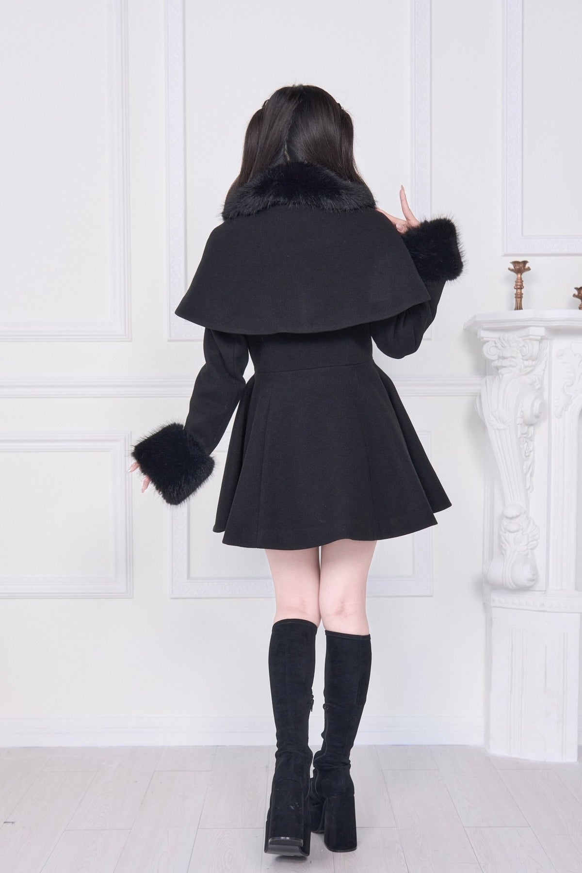 Mass Produced Japanese Style Bow Waist Tailored Coat - LolitaEra