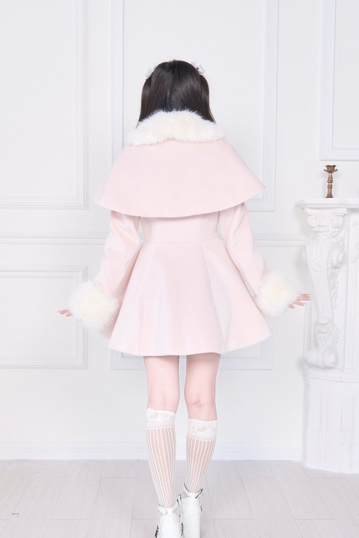 Mass Produced Japanese Style Bow Waist Tailored Coat - LolitaEra