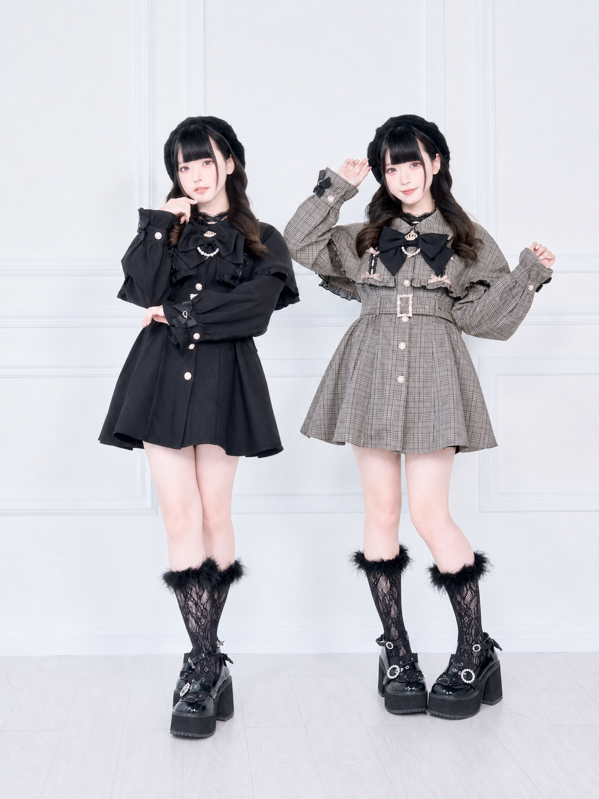 Mass Produced Japanese Style Cape Trench Coat - LolitaEra