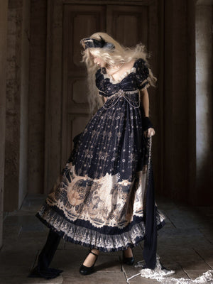 Mermaid Ode Empire Waist Gown - LolitaEraOP Dress+Waist ChainSMermaid Ode Empire Waist Gown