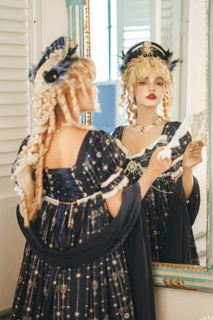 Mermaid Ode Empire Waist Gown - LolitaEraOP Dress+Waist ChainSMermaid Ode Empire Waist Gown