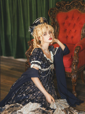 Mermaid Ode Empire Waist Gown - LolitaEraOP Dress+Waist ChainSMermaid Ode Empire Waist Gown