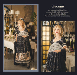 Mermaid Ode Empire Waist Gown - LolitaEraOP Dress+Waist ChainSMermaid Ode Empire Waist Gown