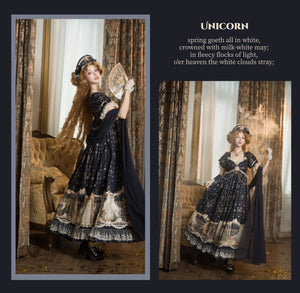 Mermaid Ode Empire Waist Gown - LolitaEraOP Dress+Waist ChainSMermaid Ode Empire Waist Gown